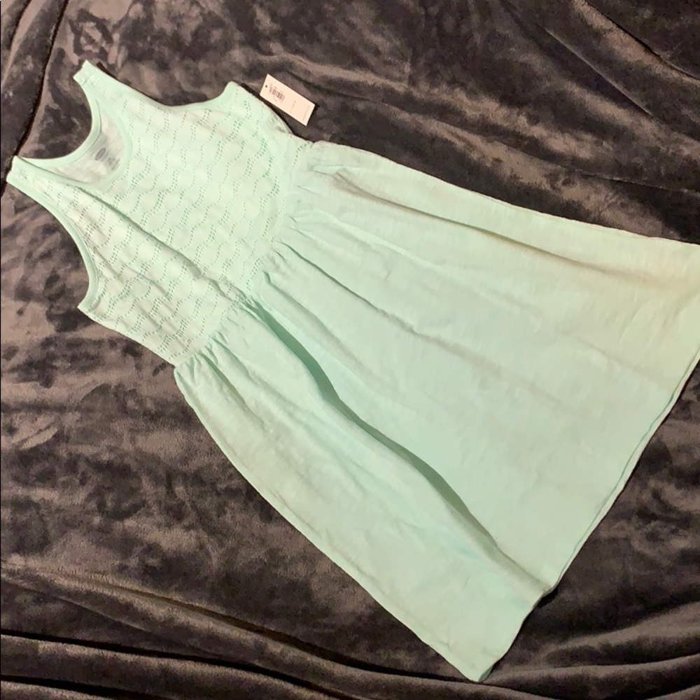 NWT Old Navy Sundress Size 10-12 Large Seafoam